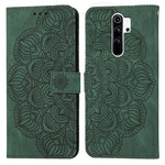 Custodia per cellulare in pelle flip goffrata con mandala, For Xiaomi Redmi Note 8 Pro, For Xiaomi Redmi Note 8T, For Xiaomi Redmi Note 9, For Xiaomi Redmi Note 9 Pro, For Xiaomi Redmi Note 9T