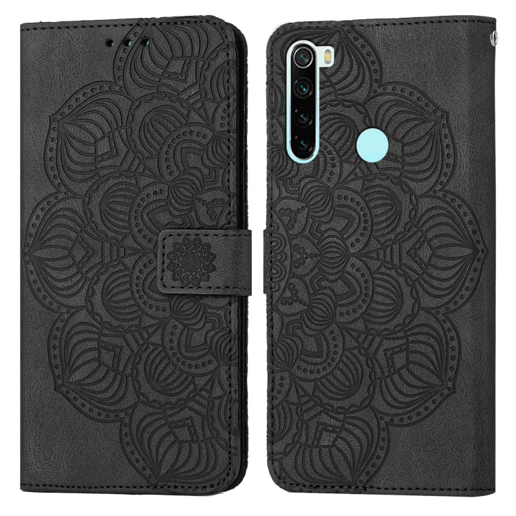 Custodia per cellulare in pelle flip goffrata con mandala, For Xiaomi Redmi Note 8 Pro, For Xiaomi Redmi Note 8T, For Xiaomi Redmi Note 9, For Xiaomi Redmi Note 9 Pro, For Xiaomi Redmi Note 9T