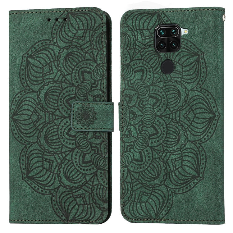 Custodia per cellulare in pelle flip goffrata con mandala, For Xiaomi Redmi Note 8 Pro, For Xiaomi Redmi Note 8T, For Xiaomi Redmi Note 9, For Xiaomi Redmi Note 9 Pro, For Xiaomi Redmi Note 9T