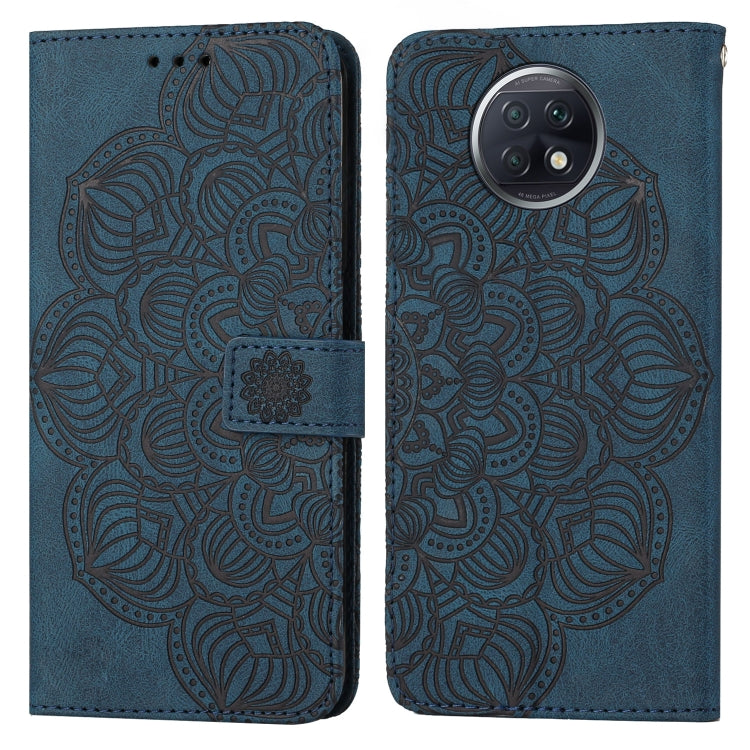 Custodia per cellulare in pelle flip goffrata con mandala, For Xiaomi Redmi Note 8 Pro, For Xiaomi Redmi Note 8T, For Xiaomi Redmi Note 9, For Xiaomi Redmi Note 9 Pro, For Xiaomi Redmi Note 9T