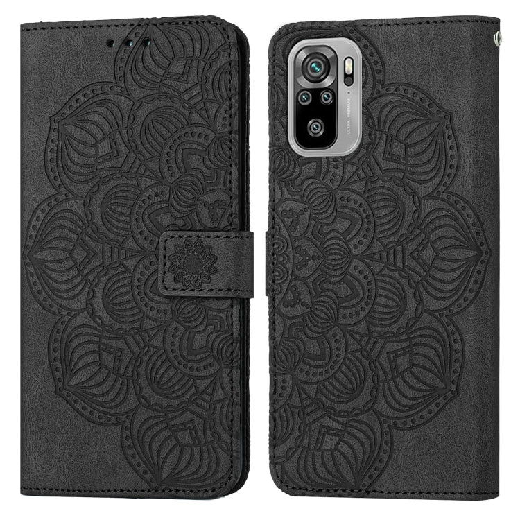 Custodia per cellulare in pelle flip goffrata con mandala, For Xiaomi Redmi Note 10, For Xiaomi Redmi Note 10 5G, For Xiaomi Redmi Note 10 Pro 4G, For Xiaomi Redmi Note 10 Pro 5G