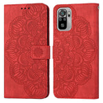 Custodia per cellulare in pelle flip goffrata con mandala, For Xiaomi Redmi Note 10, For Xiaomi Redmi Note 10 5G, For Xiaomi Redmi Note 10 Pro 4G, For Xiaomi Redmi Note 10 Pro 5G