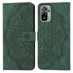 Custodia per cellulare in pelle flip goffrata con mandala, For Xiaomi Redmi Note 10, For Xiaomi Redmi Note 10 5G, For Xiaomi Redmi Note 10 Pro 4G, For Xiaomi Redmi Note 10 Pro 5G