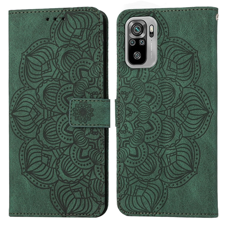 Custodia per cellulare in pelle flip goffrata con mandala, For Xiaomi Redmi Note 10, For Xiaomi Redmi Note 10 5G, For Xiaomi Redmi Note 10 Pro 4G, For Xiaomi Redmi Note 10 Pro 5G