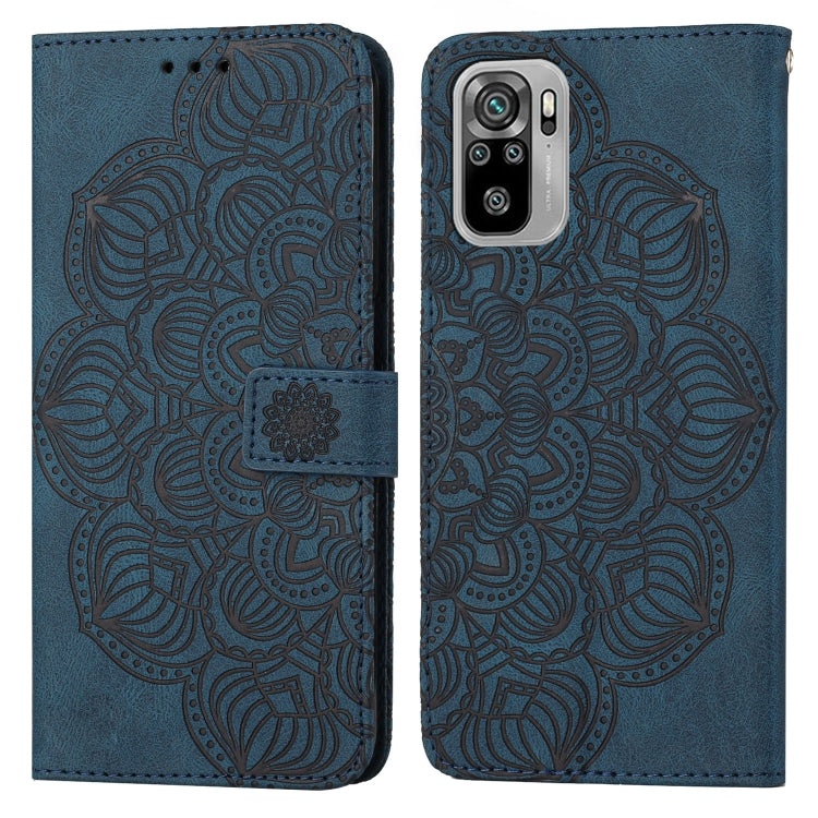 Custodia per cellulare in pelle flip goffrata con mandala, For Xiaomi Redmi Note 10, For Xiaomi Redmi Note 10 5G, For Xiaomi Redmi Note 10 Pro 4G, For Xiaomi Redmi Note 10 Pro 5G