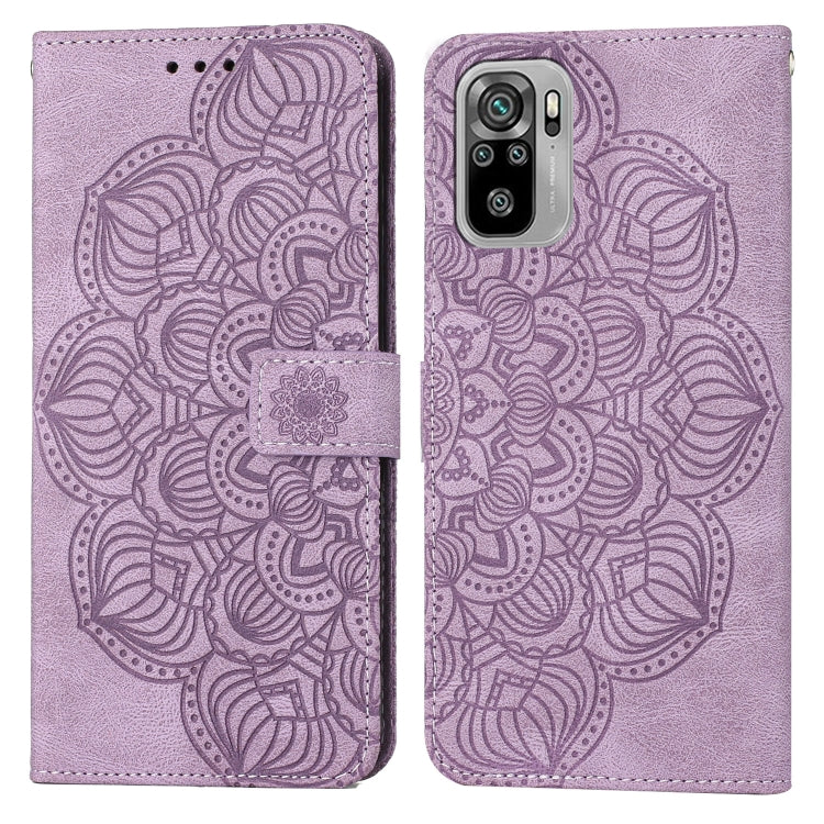 Custodia per cellulare in pelle flip goffrata con mandala, For Xiaomi Redmi Note 10, For Xiaomi Redmi Note 10 5G, For Xiaomi Redmi Note 10 Pro 4G, For Xiaomi Redmi Note 10 Pro 5G