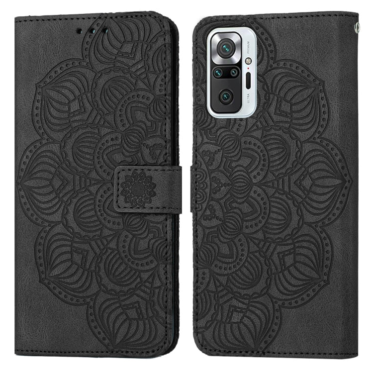 Custodia per cellulare in pelle flip goffrata con mandala, For Xiaomi Redmi Note 10, For Xiaomi Redmi Note 10 5G, For Xiaomi Redmi Note 10 Pro 4G, For Xiaomi Redmi Note 10 Pro 5G