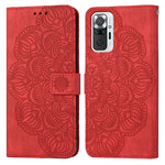 Custodia per cellulare in pelle flip goffrata con mandala, For Xiaomi Redmi Note 10, For Xiaomi Redmi Note 10 5G, For Xiaomi Redmi Note 10 Pro 4G, For Xiaomi Redmi Note 10 Pro 5G