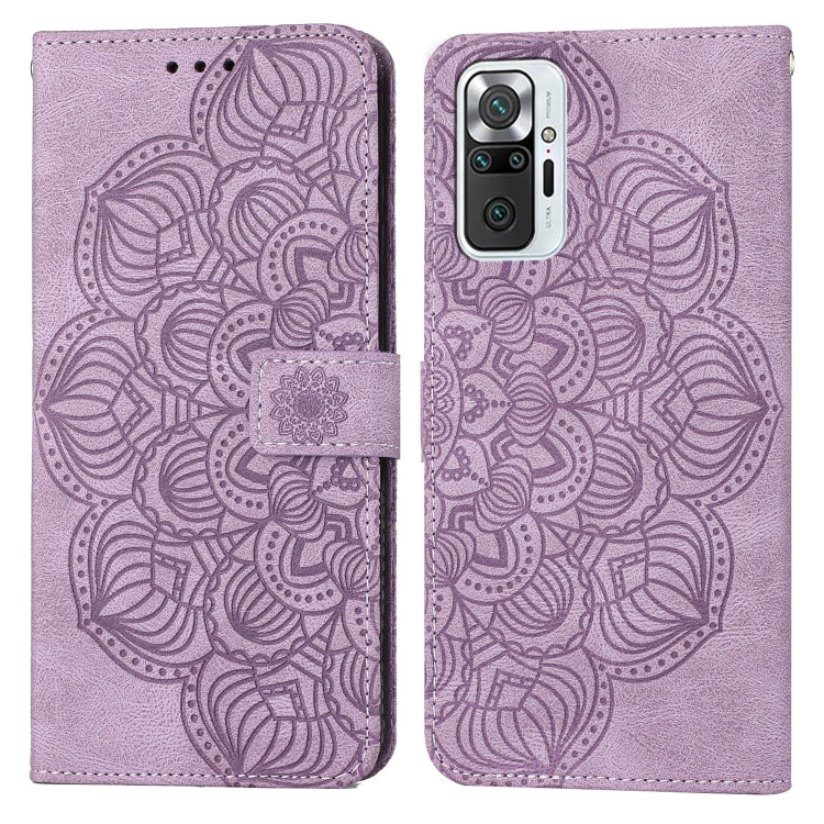 Custodia per cellulare in pelle flip goffrata con mandala, For Xiaomi Redmi Note 10, For Xiaomi Redmi Note 10 5G, For Xiaomi Redmi Note 10 Pro 4G, For Xiaomi Redmi Note 10 Pro 5G