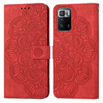 Custodia per cellulare in pelle flip goffrata con mandala, For Xiaomi Redmi Note 10, For Xiaomi Redmi Note 10 5G, For Xiaomi Redmi Note 10 Pro 4G, For Xiaomi Redmi Note 10 Pro 5G