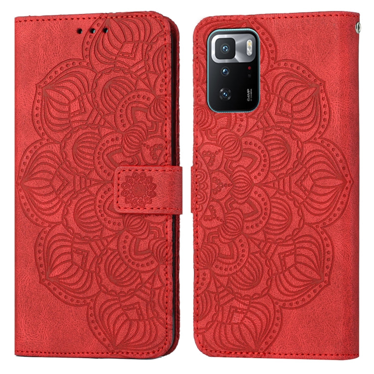 Custodia per cellulare in pelle flip goffrata con mandala, For Xiaomi Redmi Note 10, For Xiaomi Redmi Note 10 5G, For Xiaomi Redmi Note 10 Pro 4G, For Xiaomi Redmi Note 10 Pro 5G