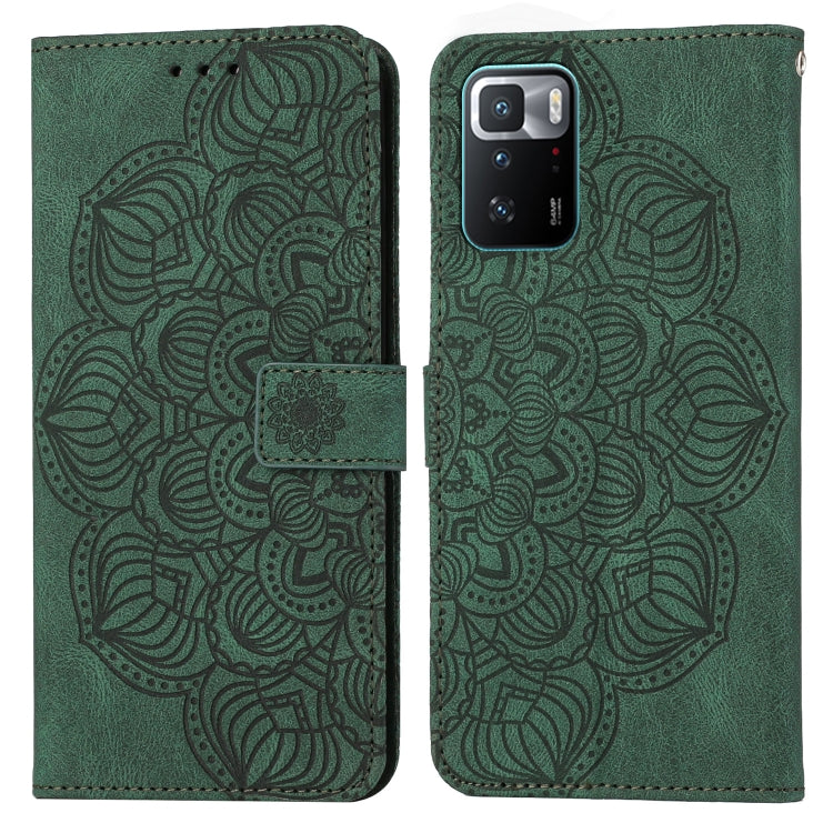 Custodia per cellulare in pelle flip goffrata con mandala, For Xiaomi Redmi Note 10, For Xiaomi Redmi Note 10 5G, For Xiaomi Redmi Note 10 Pro 4G, For Xiaomi Redmi Note 10 Pro 5G