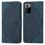 Custodia per cellulare in pelle flip goffrata con mandala, For Xiaomi Redmi Note 10, For Xiaomi Redmi Note 10 5G, For Xiaomi Redmi Note 10 Pro 4G, For Xiaomi Redmi Note 10 Pro 5G