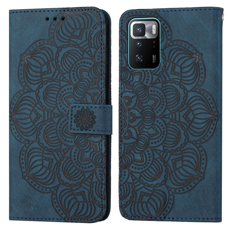 Custodia per cellulare in pelle flip goffrata con mandala, For Xiaomi Redmi Note 10, For Xiaomi Redmi Note 10 5G, For Xiaomi Redmi Note 10 Pro 4G, For Xiaomi Redmi Note 10 Pro 5G