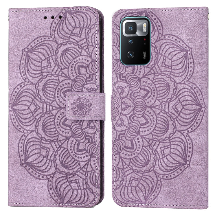 Custodia per cellulare in pelle flip goffrata con mandala, For Xiaomi Redmi Note 10, For Xiaomi Redmi Note 10 5G, For Xiaomi Redmi Note 10 Pro 4G, For Xiaomi Redmi Note 10 Pro 5G
