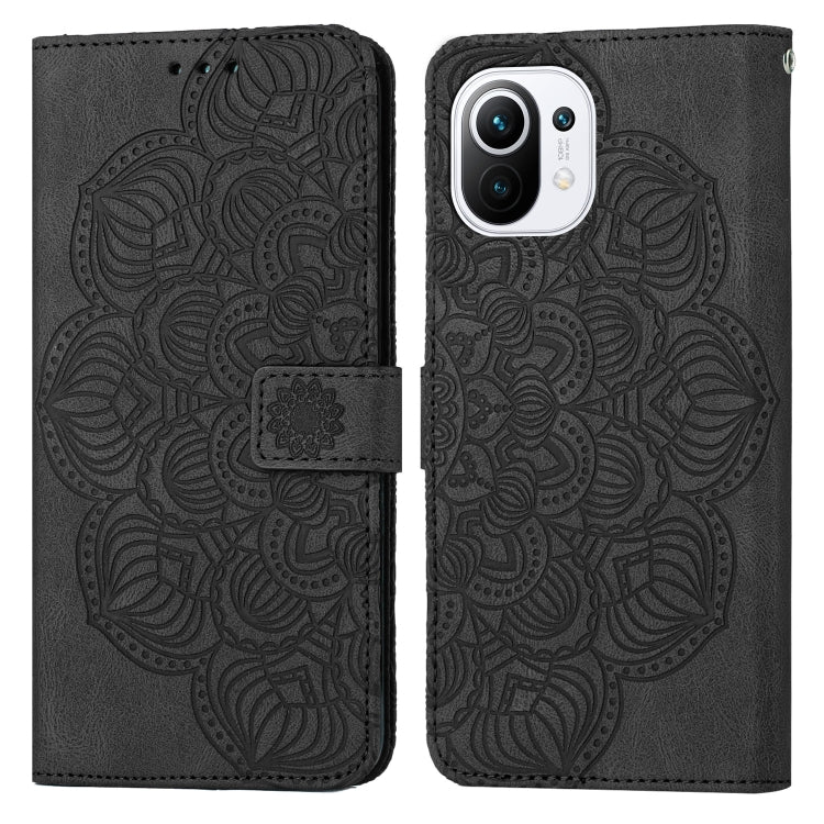 Custodia per cellulare in pelle flip goffrata con mandala, For Xiaomi Mi 10T Lite, For Xiaomi Mi 10T / 10T Pro, For Xiaomi Mi 11 Lite, For Xiaomi 11T