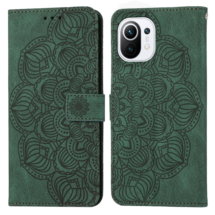 Custodia per cellulare in pelle flip goffrata con mandala, For Xiaomi Mi 10T Lite, For Xiaomi Mi 10T / 10T Pro, For Xiaomi Mi 11 Lite, For Xiaomi 11T