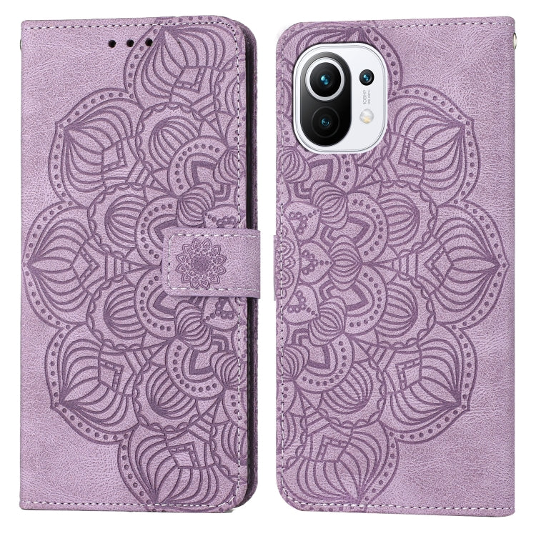 Custodia per cellulare in pelle flip goffrata con mandala, For Xiaomi Mi 10T Lite, For Xiaomi Mi 10T / 10T Pro, For Xiaomi Mi 11 Lite, For Xiaomi 11T
