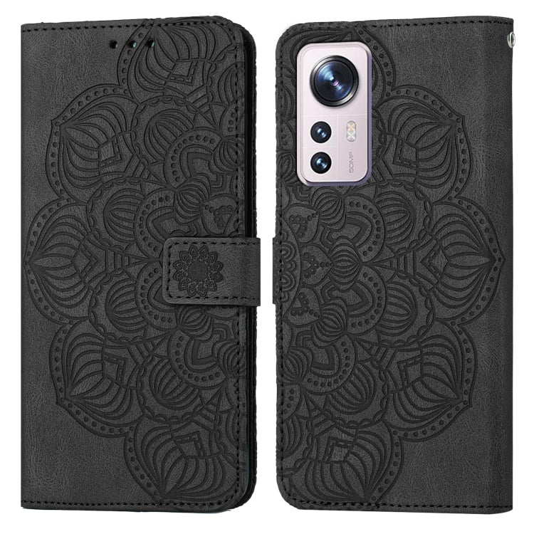Custodia per cellulare in pelle flip goffrata con mandala, For Xiaomi 12 Lite, For Xiaomi Poco F3, For Xiaomi Poco M3, For Xiaomi Poco M4 Pro 5G