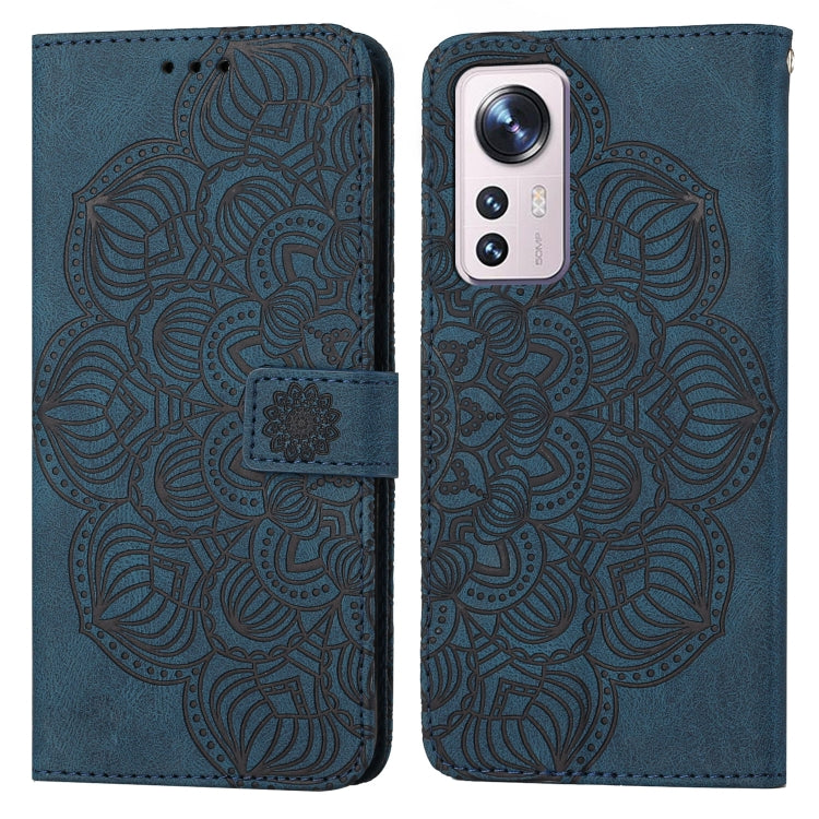 Custodia per cellulare in pelle flip goffrata con mandala, For Xiaomi 12 Lite, For Xiaomi Poco F3, For Xiaomi Poco M3, For Xiaomi Poco M4 Pro 5G