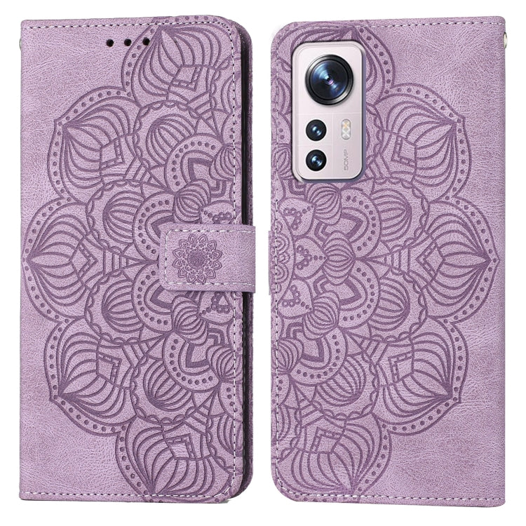 Custodia per cellulare in pelle flip goffrata con mandala, For Xiaomi 12 Lite, For Xiaomi Poco F3, For Xiaomi Poco M3, For Xiaomi Poco M4 Pro 5G