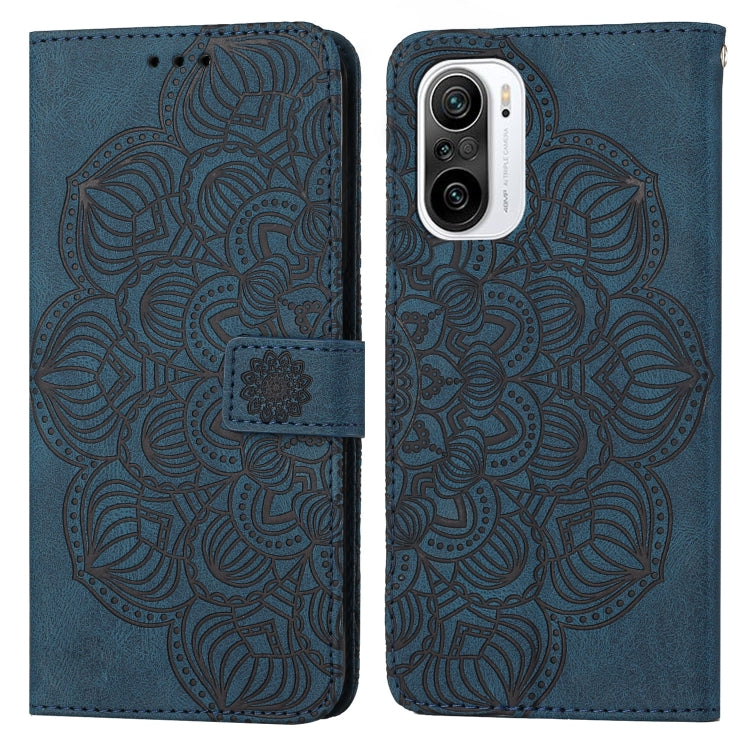 Custodia per cellulare in pelle flip goffrata con mandala, For Xiaomi 12 Lite, For Xiaomi Poco F3, For Xiaomi Poco M3, For Xiaomi Poco M4 Pro 5G