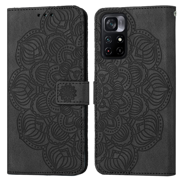 Custodia per cellulare in pelle flip goffrata con mandala, For Xiaomi 12 Lite, For Xiaomi Poco F3, For Xiaomi Poco M3, For Xiaomi Poco M4 Pro 5G