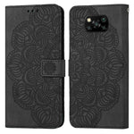 Custodia per cellulare in pelle flip goffrata con mandala, For Xiaomi Poco X3 NFC, For Xiaomi Poco X4 Pro 5G