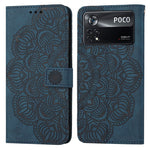 Custodia per cellulare in pelle flip goffrata con mandala, For Xiaomi Poco X3 NFC, For Xiaomi Poco X4 Pro 5G