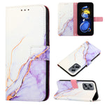 Custodia per cellulare in pelle con motivo in marmo, For Xiaomi Poco M4 5G, For Xiaomi Redmi Note 11T Pro, For Motorola Moto E32