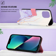 Custodia per cellulare in pelle con motivo in marmo, For iPhone 14, For iPhone 14 Plus, For iPhone 14  Pro  Max, For iPhone 14  Pro