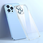 Custodia per telefono PC trasparente con pellicola per lenti, For iPhone 13, For iPhone 13 Pro, For iPhone 13 Pro Max, For iPhone 12