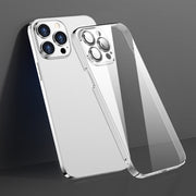 Custodia per telefono PC trasparente con pellicola per lenti, For iPhone 12 Pro, For iPhone 12 Pro Max