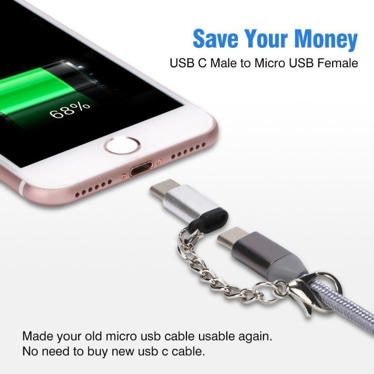 Adattatore micro USB femmina a USB-C maschio compatto