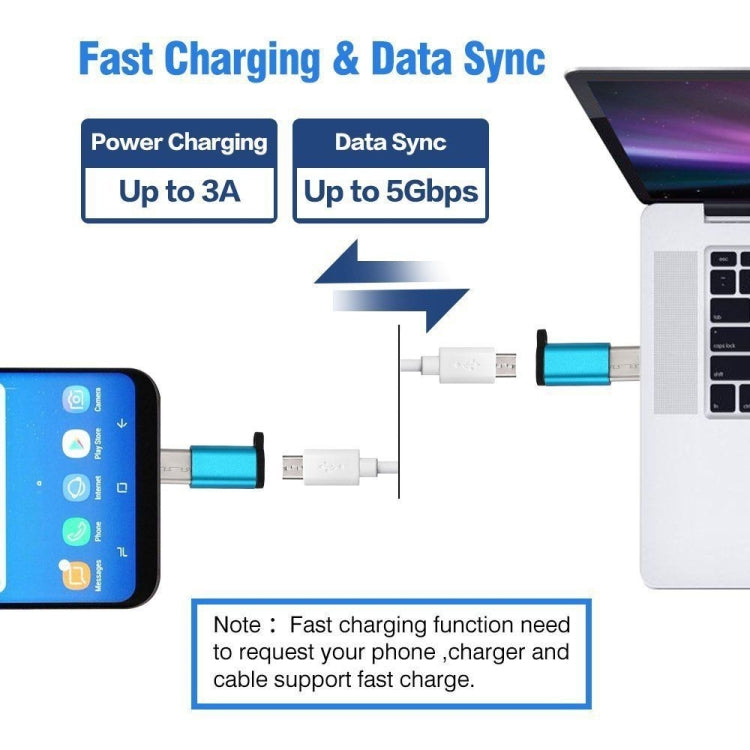 Adattatore micro USB femmina a USB-C maschio compatto