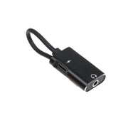 Cavo adattatore audio 2 in 1 da USB-C/tipo-C a USB-C/tipo-C jack da 3,5 mm, Black, Rose Gold