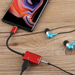 Cavo adattatore audio USB-C 2 in 1 con jack 3,5 mm