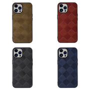 Custodia per telefono in PU scozzese intrecciata, For iPhone 14 Plus, For iPhone 14 Pro Max, For iPhone 14 Pro, For iPhone 14