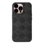 Custodia in PU scozzese intrecciata per iPhone 14 Pro Max