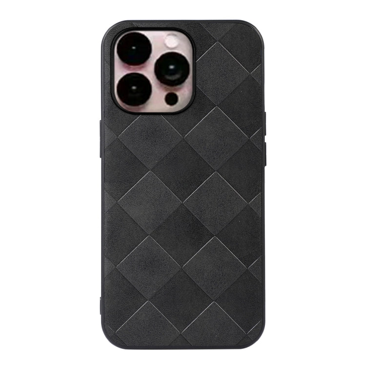 Custodia in PU scozzese intrecciata per iPhone 14 Pro Max