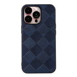 Custodia in PU scozzese intrecciata per iPhone 14 Pro Max