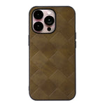 Custodia in PU scozzese intrecciata per iPhone 14 Pro Max