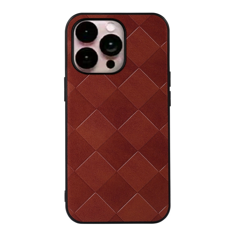 Custodia in PU scozzese intrecciata per iPhone 14 Pro Max