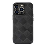 Custodia in PU scozzese intrecciata per iPhone 14 Pro Max