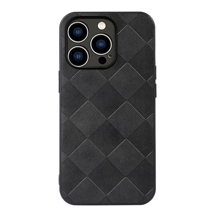 Custodia in PU scozzese intrecciata per iPhone 14 Pro Max
