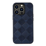 Custodia in PU scozzese intrecciata per iPhone 14 Pro Max
