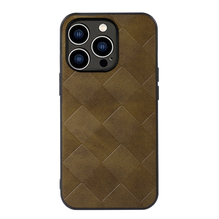 Custodia in PU scozzese intrecciata per iPhone 14 Pro Max