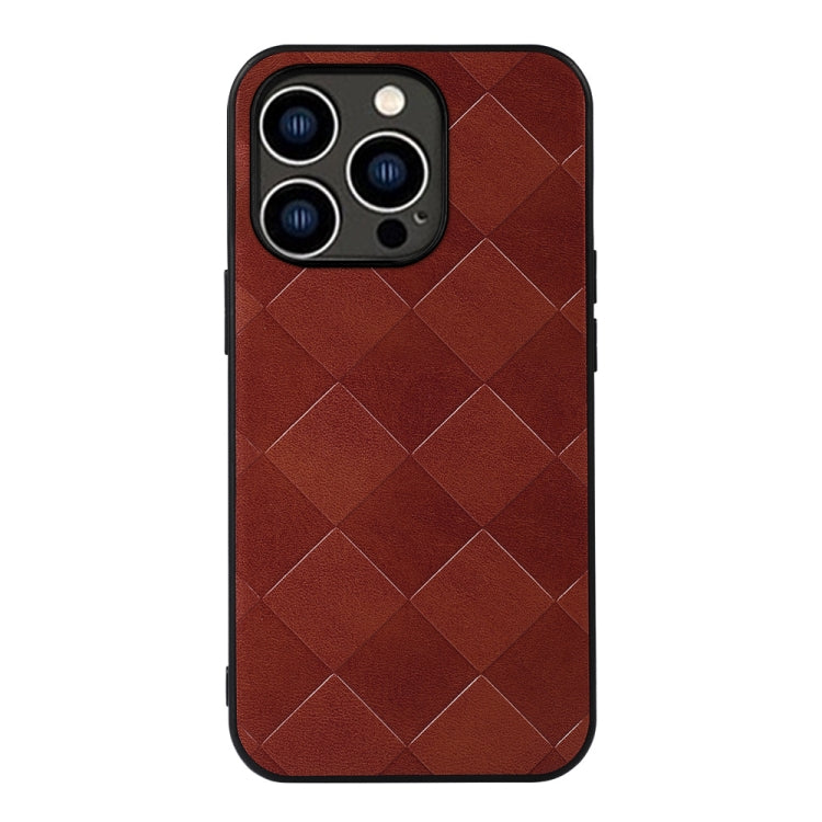 Custodia in PU scozzese intrecciata per iPhone 14 Pro Max