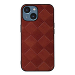 Custodia in PU scozzese intrecciata per iPhone 14 Pro Max