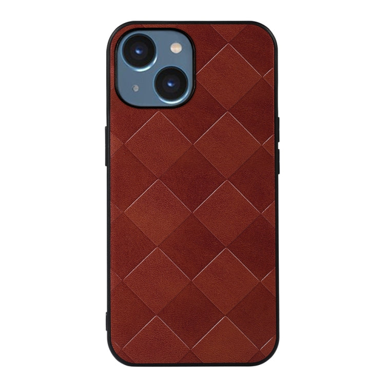 Custodia in PU scozzese intrecciata per iPhone 14 Pro Max